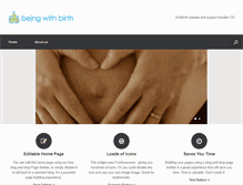 Tablet Screenshot of beingwithbirth.com